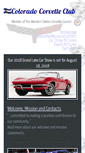 Mobile Screenshot of coloradocorvetteclub.org